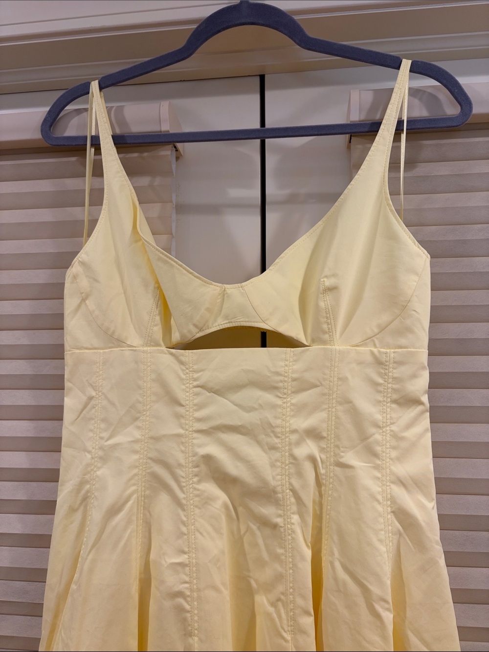 NWOT Simkhai Yellow Sleeveless Cotton Maxi Dress, Size US 6 - Picture 2 of 9